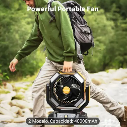 Ventilador recargable de 40 mil miliamperes's photo #3
