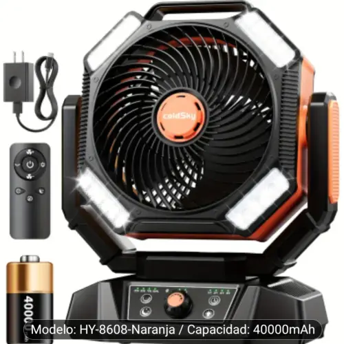 Ventilador recargable de 40 mil miliamperes's photo #1