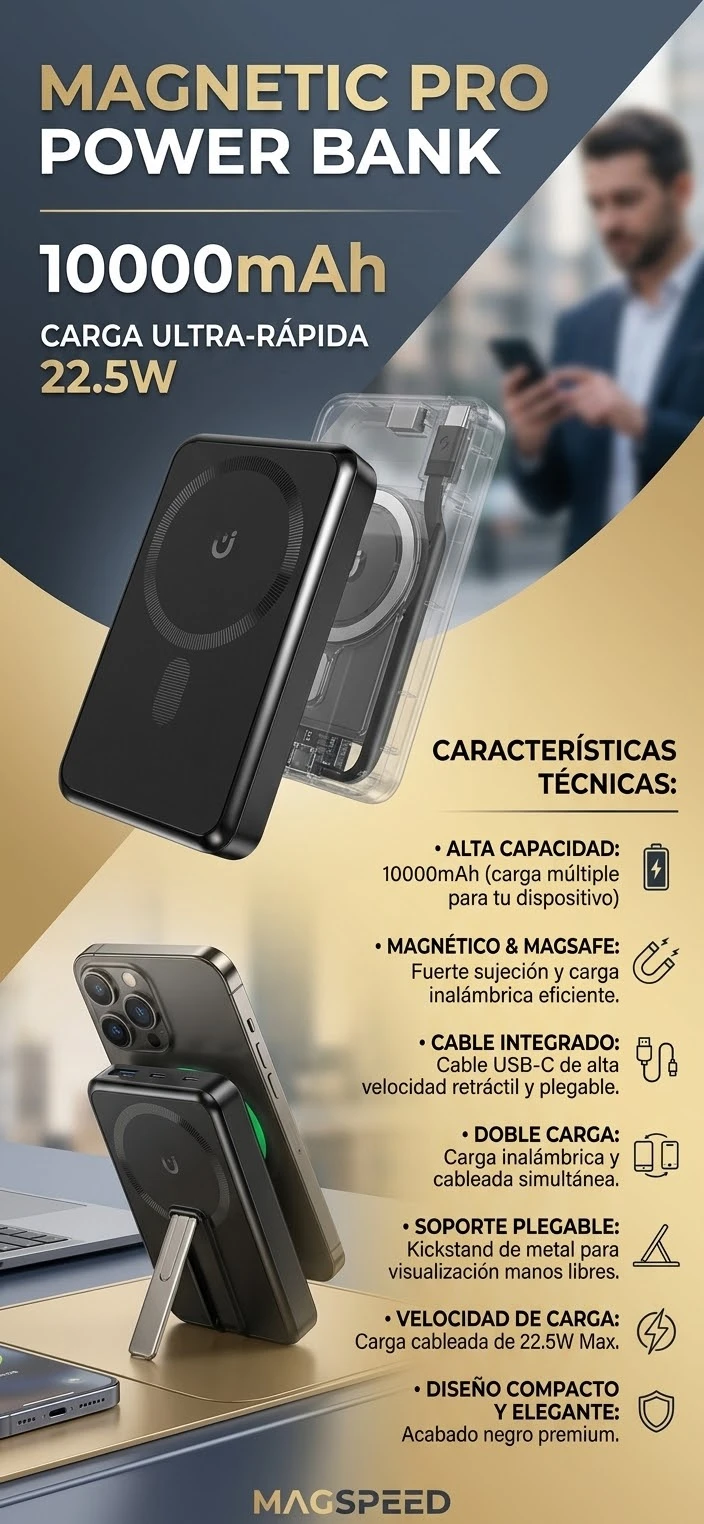 Cargador portátil iPhone magnético's foto | Delta Store |  BizneCubano