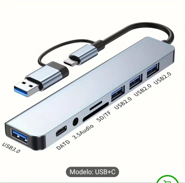 Hub USB 8 en 1's foto | Delta Store |  BizneCubano